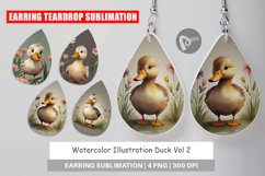 Earring Teardrop Illustration Duck Product Image 1