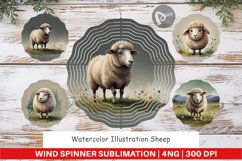 Wind Spinner Illustration Sheep Product Image 1