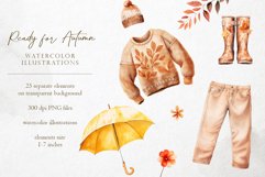 Ready For Autumn - Watercolor PNG Overlays Product Image 2