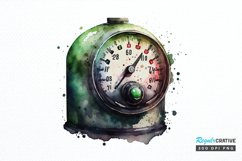 Watercolor Indicator Gas Tank PNG Clipart Product Image 1