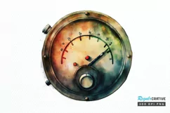 Watercolor Indicator Gas Tank PNG Clipart Product Image 1