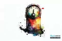 Watercolor Indicator Gas Tank PNG Clipart Product Image 1