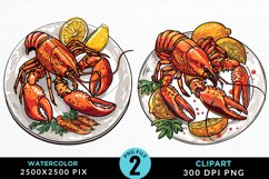 Watercolor Italian Food Graphics Clipart Product Image 1