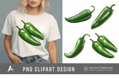 Watercolor Jalapeno Clipart Product Image 1