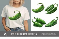 Watercolor Jalapeno Clipart Product Image 1