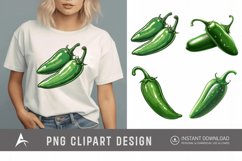 Watercolor Jalapeno Clipart Product Image 1