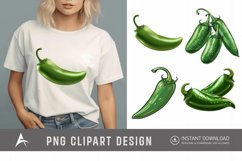 Watercolor Jalapeno Clipart Product Image 1