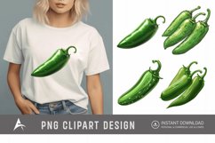 Watercolor Jalapeno Clipart Product Image 1