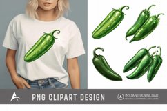 Watercolor Jalapeno Clipart Product Image 1