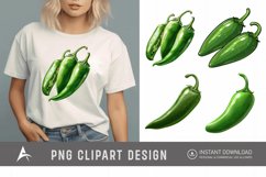 Watercolor Jalapeno Clipart Product Image 1