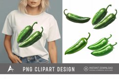 Watercolor Jalapeno Clipart Product Image 1