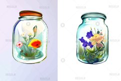Watercolor Floral Jar Clipart  Bundle,clipart,wedding,country,summer,watercolor,vector,invitation,rustic,flowers,mountain,wild,clip art,mason jar,mason jar clipart,floral mason jar,bouquet graphic,rustic wedding png,ball jar boho,ball jar bouquet,floral w