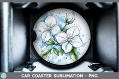 GorgeousWatercolor Car Coaster design.
