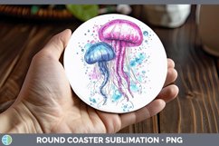 GorgeousWatercolor Round Coaster design.
