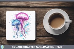 GorgeousWatercolor Square Coaster design.