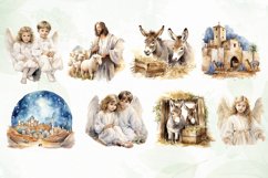 Watercolor Jesus Christ Bundle Clipart Product Image 2
