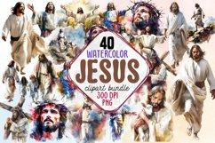 Watercolor Jesus Clipart, Jesus, christian, religious, christian clipart, jesus png