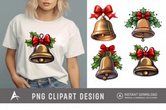 Watercolor Jingle Bell Clipart Product Image 1