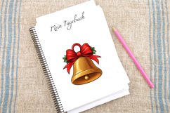 Watercolor Jingle Bell Clipart Bundle Product Image 2
