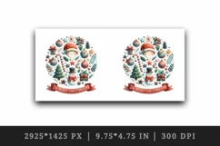 Watercolor joyful graphics cheerful holiday Merry Christmas quote print 20 oz tumbler skinny mug wrap clipart t-shirt sublimation printable design