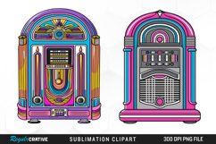 Watercolor Jukebox Illustration Clipart Product Image 1