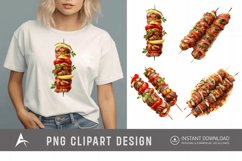 Watercolor Kebab Clipart Product Image 1