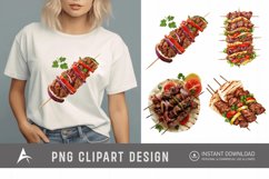 Watercolor Kebab Clipart Product Image 1