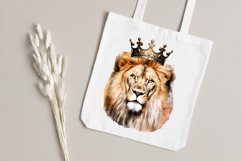 King Lion Watercolor Sublimation Clipart Product Image 6