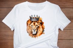 King Lion Watercolor Sublimation Clipart Product Image 7