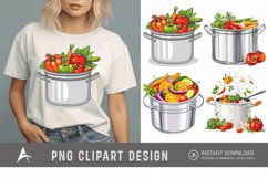 Watercolor Kitchen Pot Clipart Product Image 1