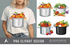 Watercolor Kitchen Pot Clipart Product Image 1