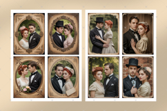 Vintage love couple, Scrapbooking clipart, Junk journal page Product Image 2