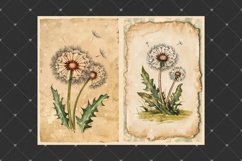 Dandelion junk journal pages, Ephemera vintage inspired arts Product Image 2