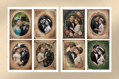 Vintage love couple, Scrapbooking clipart, Junk journal page Product Image 3