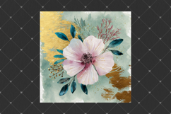 Cherry blossoms junk journal pages, Shabby chic backgrounds Product Image 4