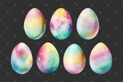 Rainbow Easter Eggs PNG clipart, Watercolor sublimations Product Image 3