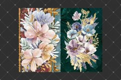 Floral junk journal pages, Vintage ephemera botanical arts Product Image 3