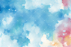 Blue watercolor backgrounds. Printable digital texture paper Product Image 4