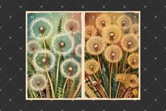 Dandelion junk journal pages, Ephemera vintage inspired arts Product Image 5