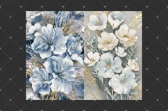Floral junk journal pages, Vintage ephemera botanical arts Product Image 5