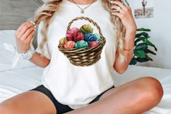 Watercolor Knitting Basket Clipart Bundle Product Image 3