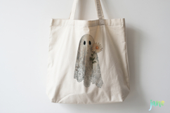 Watercolor Lace Ghost Halloween PNG Product Image 4