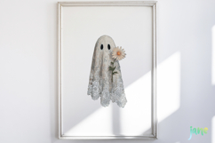 Watercolor Lace Ghost Halloween PNG Bundle Product Image 2