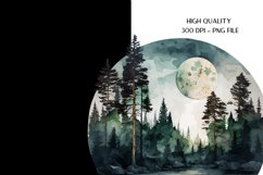 Watercolor Landscape Png | Watercolor Camping Sublimation
