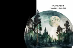 Watercolor Landscape Png | Watercolor Camping Sublimation