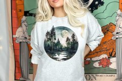 Watercolor Landscape Png | Watercolor Camping Sublimation