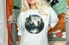 Watercolor Landscape Png | Watercolor Camping Sublimation
