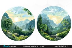 Watercolor Landscapes Clipart Bundle Product Image 3