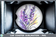 GorgeousWatercolor Car Coaster design.