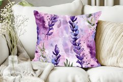 Watercolor lavender Digital Papers Bundle Product Image 5
